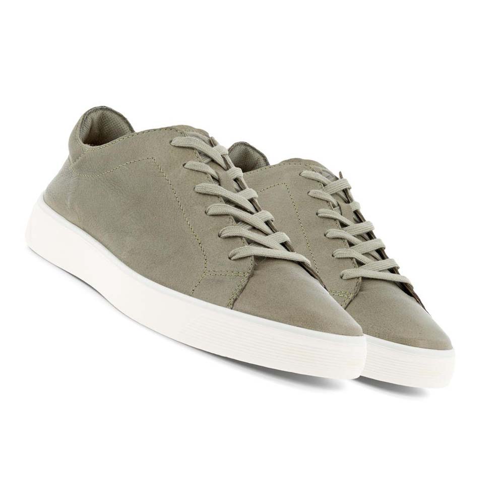 Ecco Street Tray Retro 2.0 Sneakers Herr Olivgröna | SE 665BEX